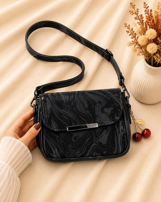 Women's Leather Plain Shoulder Bag
