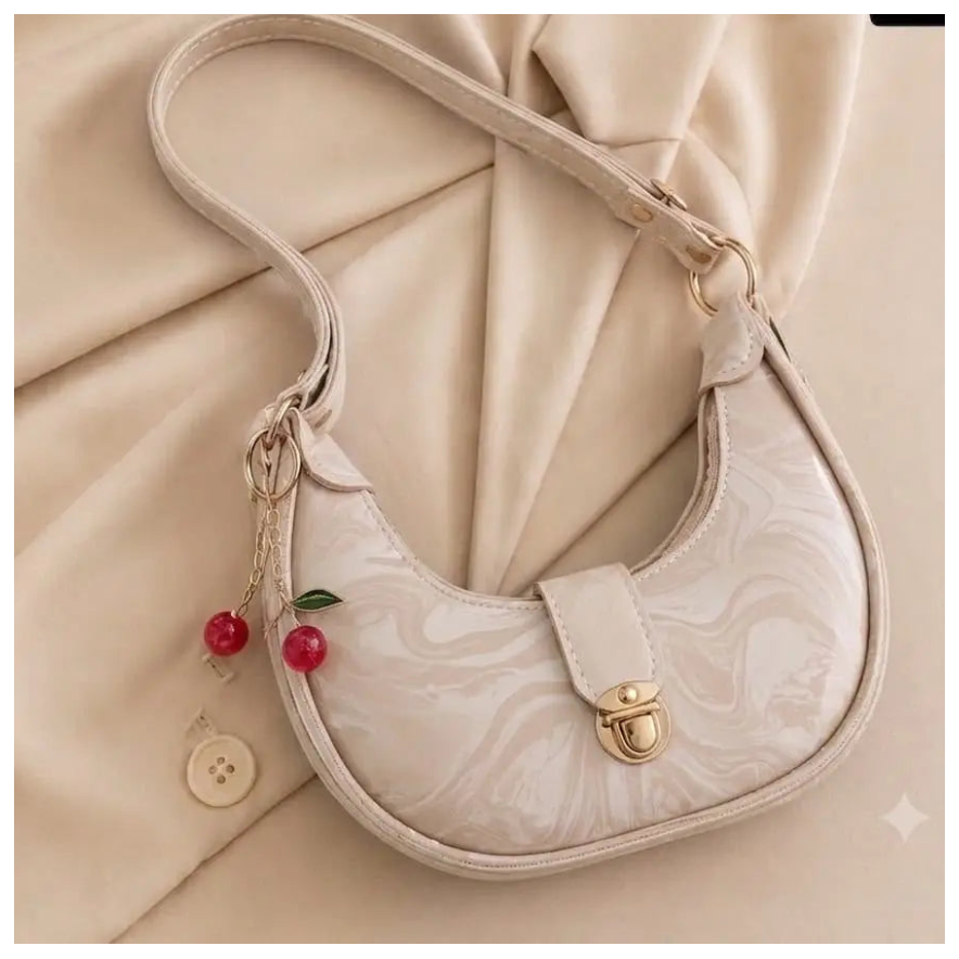Women's Leather Plain Shoulder Bag