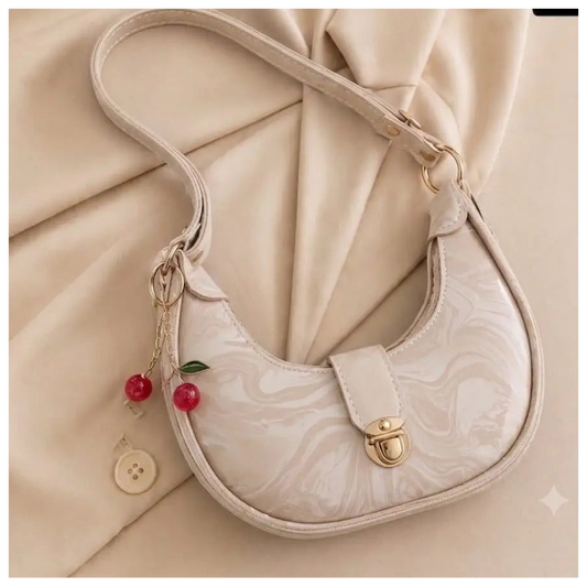 Women's Leather Plain Shoulder Bag
