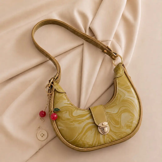 Women's Leather Plain Shoulder Bag