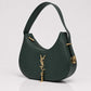 YSL Hobo Bag Plain Leather Adjustable Handle