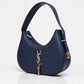 YSL Hobo Bag Plain Leather Adjustable Handle