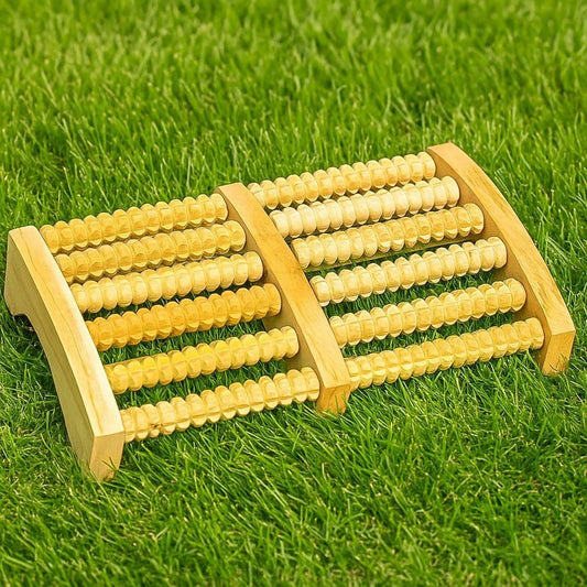 Wooden Roller Foot Massager